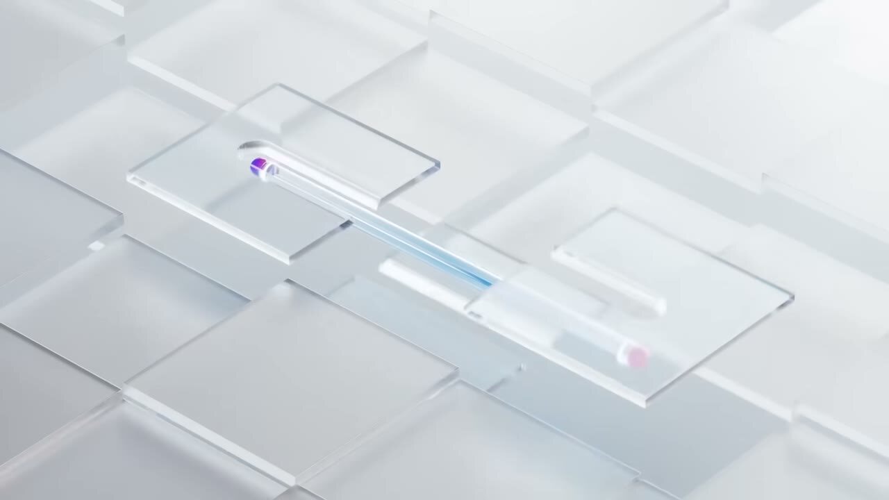 Rendered nanowire on translucent tiles