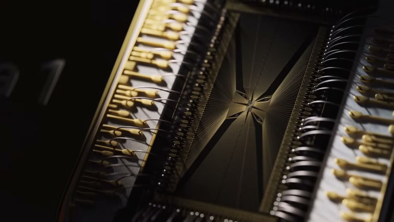Close-up of a quantum processor